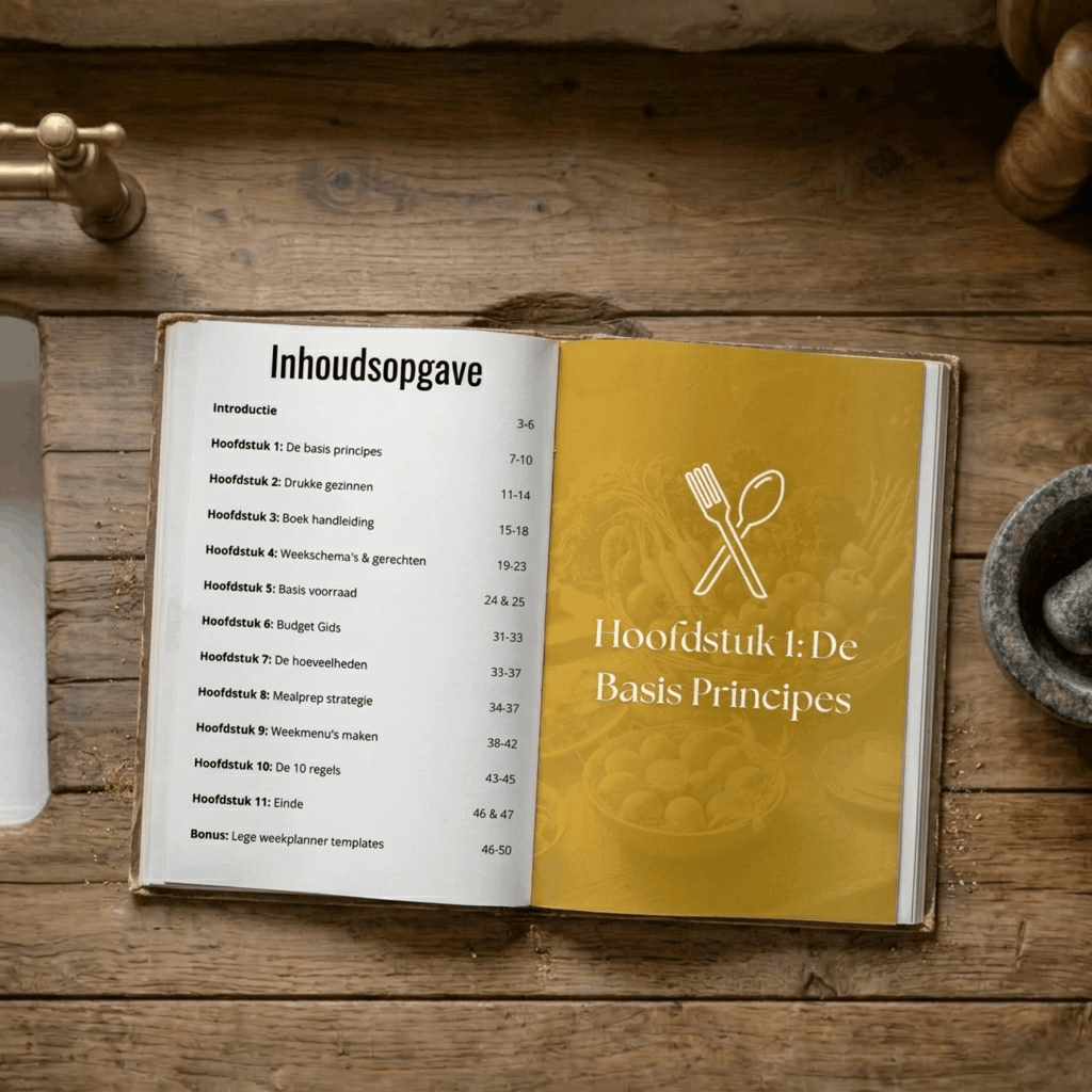 E-boek: De Gezonde Weekmenu Gids