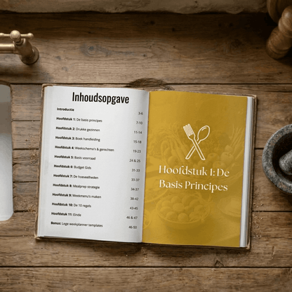 E-boek: De Gezonde Weekmenu Gids